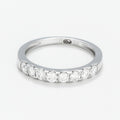 Anillo de diamantes "Rommani" D 0.50/8 - Oro blanco 375/1000