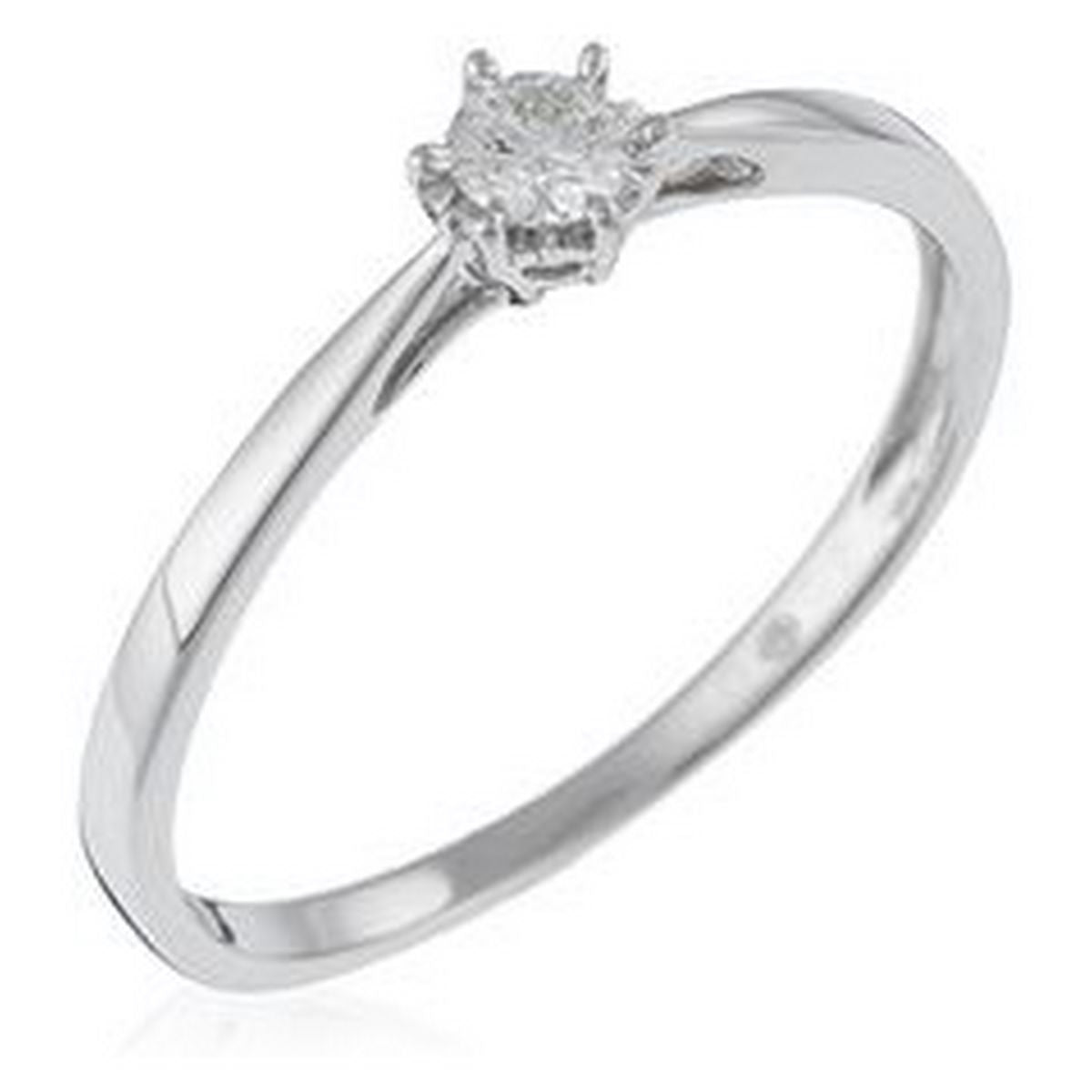 Bague "Solitaire Envoûtant" Diamant 0,11/1 - Or Blanc
