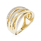 "Méli-Mélo Scintillant" Ring D0.12/40 - 375/1000 Yellow Gold