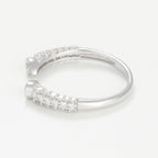 Anillo "Paloma" D0.60/46 - Oro blanco 375/1000