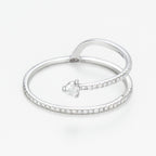 Bague Diamants "San Diego" D 0,15/43 - Or Blanc