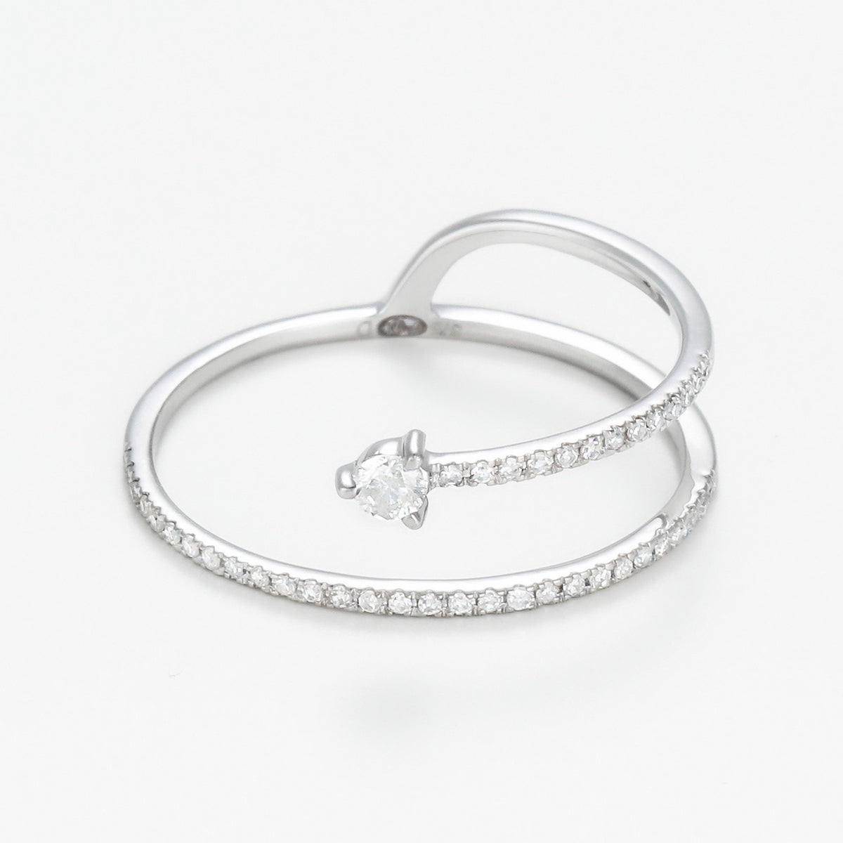 Bague Diamants "San Diego" D 0,15/43 - Or Blanc