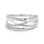 Ring “Entrelacs Eternel” Diamonds D0.18Ct/36 – White Gold