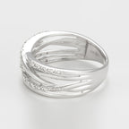 Ring “Entrelacs Eternel” Diamonds D0.18Ct/36 – White Gold