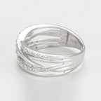 Ring “Entrelacs Eternel” Diamonds D0.18Ct/36 – White Gold