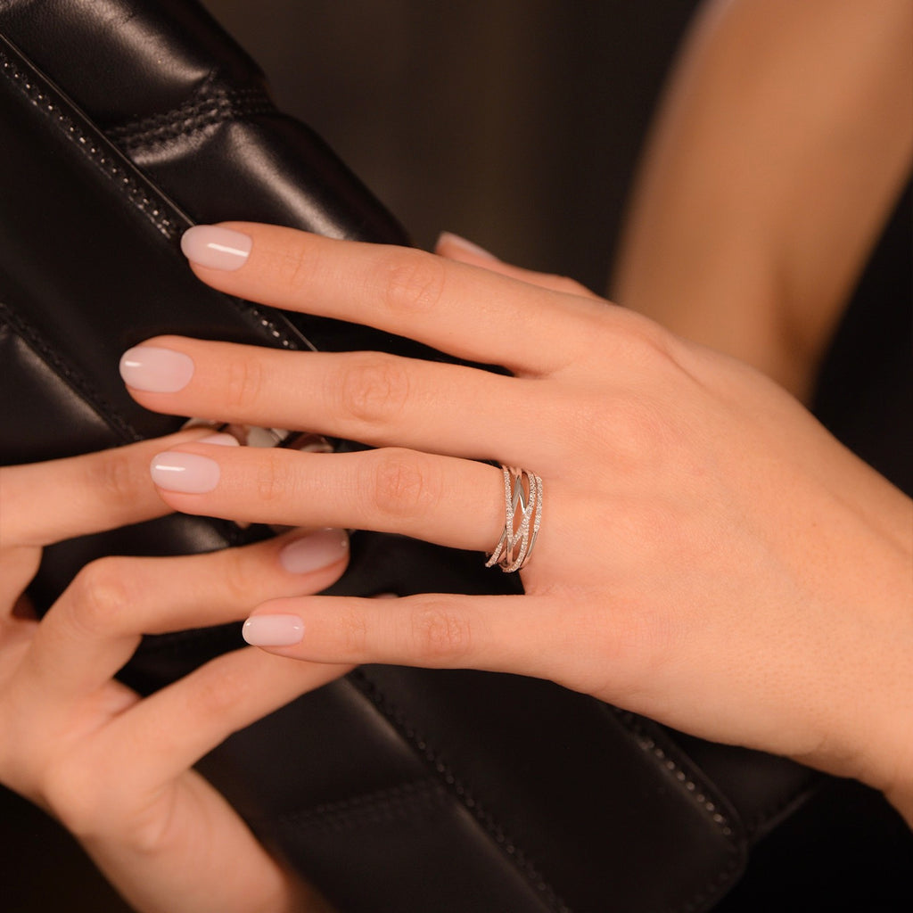 "Entrelacs Eternel" Diamond Ring D0.18ct/36