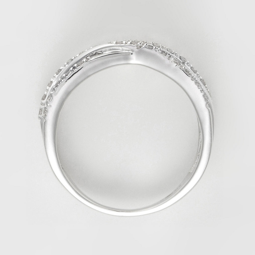 Ring “Entrelacs Eternel” Diamonds D0.18Ct/36 – White Gold