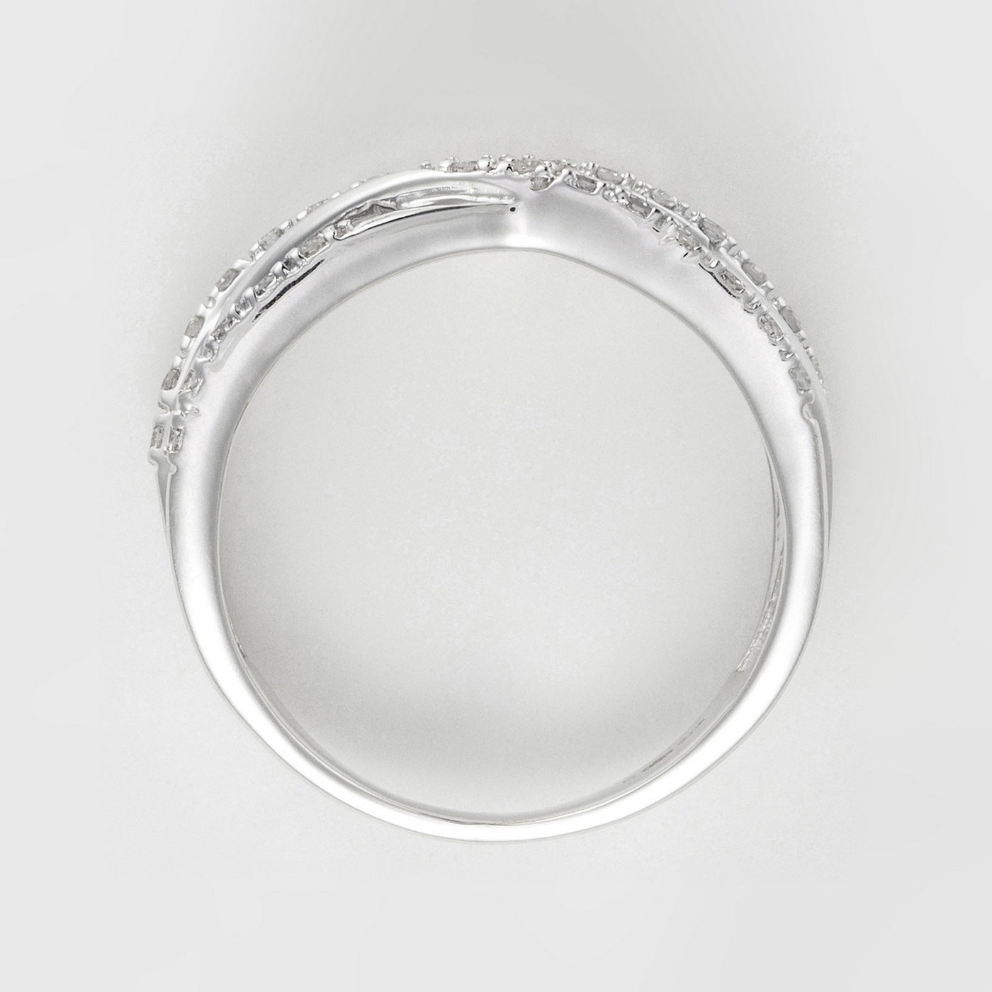 Ring “Entrelacs Eternel” Diamonds D0.18Ct/36 – White Gold
