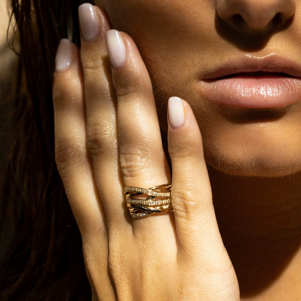 Bague "Entrelacs Eternel" Diamants 0,18Ct/36