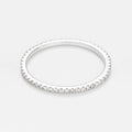 Bague "Belle Alliance Tour Complet" Diamants 0,16Ct/54 - Or Blanc 375/1000