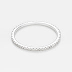 Bague "Belle Alliance Tour Complet" Diamants 0,16Ct/54 - Or Blanc 375/1000