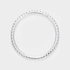Bague "Belle Alliance Tour Complet" Diamants 0,16Ct/54 - Or Blanc 375/1000
