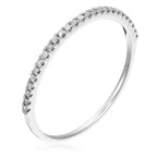 Bague "Belle Alliance" Diamants 0,08Ct/28 - Or Blanc