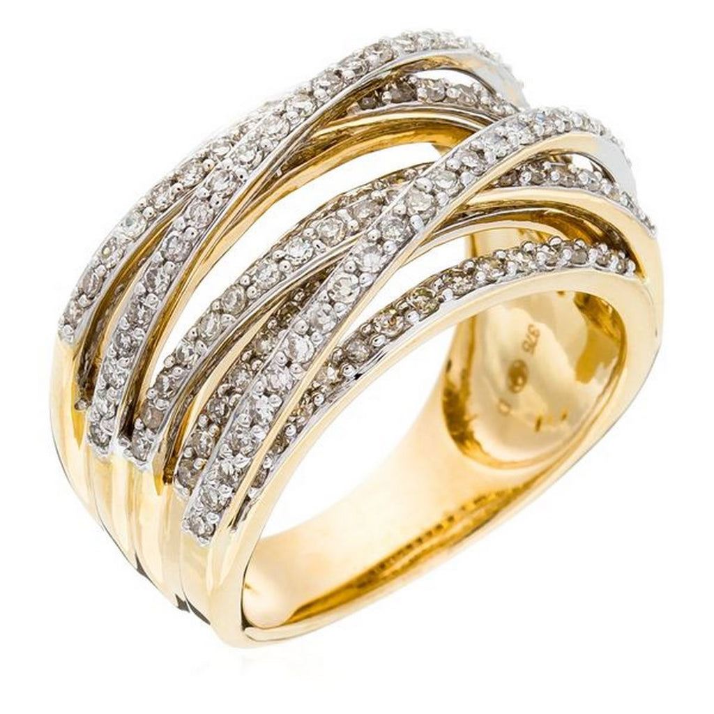 Bague "New Entrelacs Candides" Diamants : 0,99Ct/165