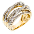 "New Entrelacs Candides" Ring, Diamonds: 0.99Ct/165 - 375/1000 Yellow Gold
