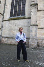 Paola Sky Blue Striped Shirt