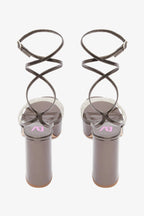 Babsy Crystal Platform Sandals - Licorice - Women