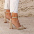 Babuska 9 Heno - Beige Heeled Shoes