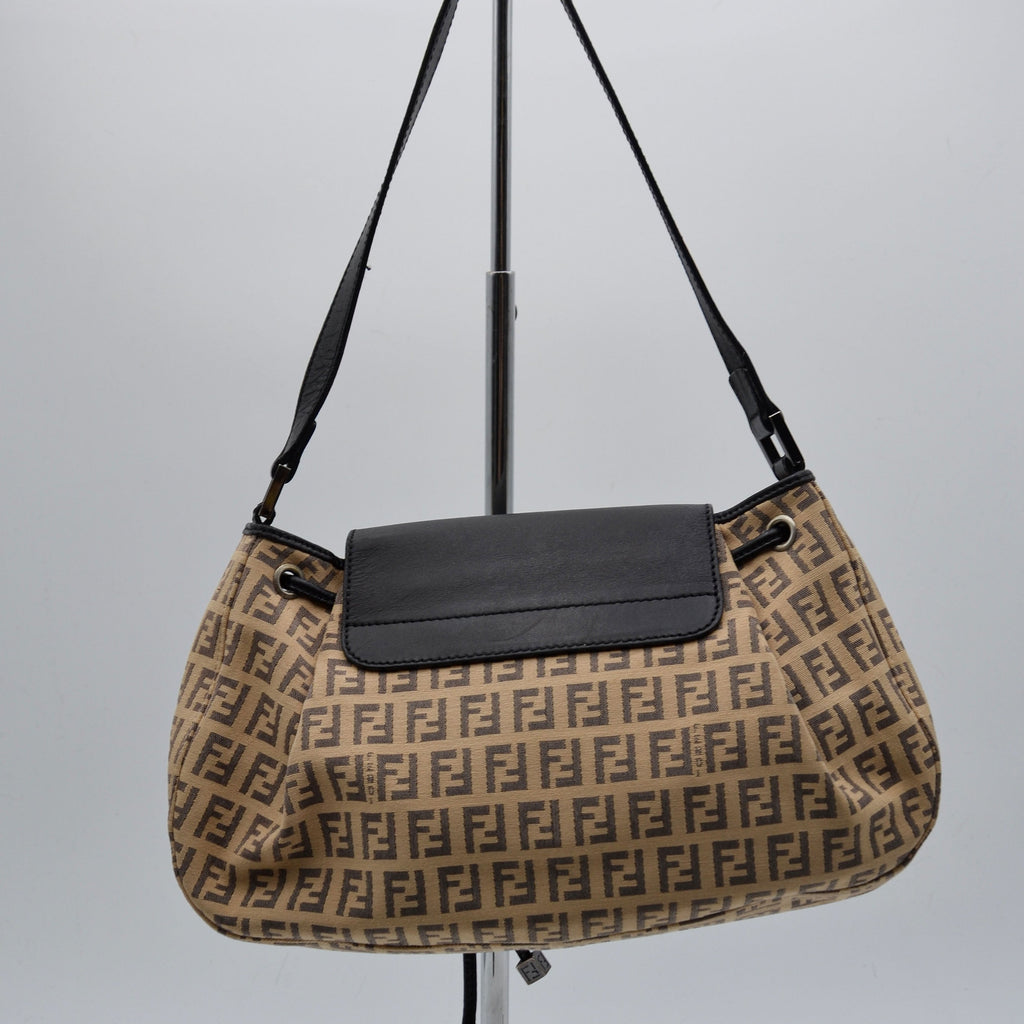 Fendi Vintage Zucchino Canvas Baguette Bag