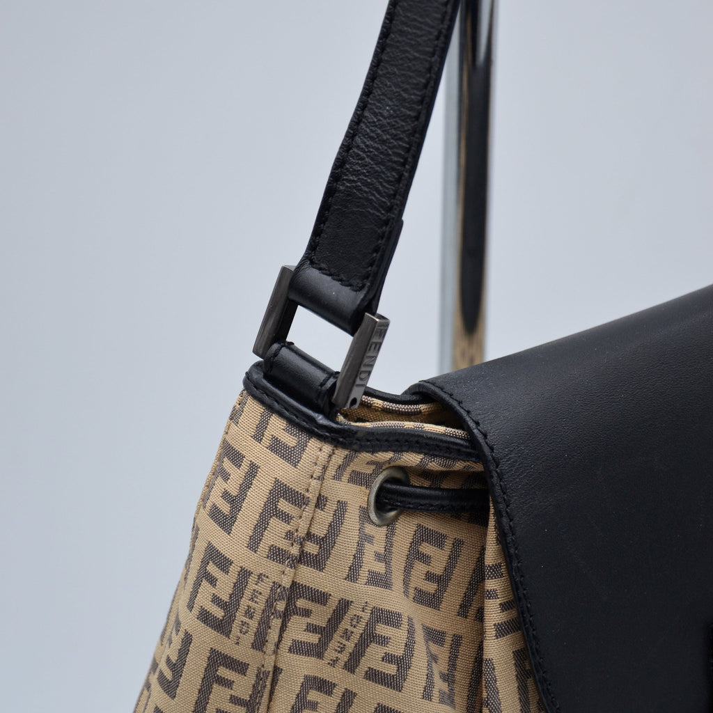 Fendi Vintage Zucchino Canvas Baguette Bag