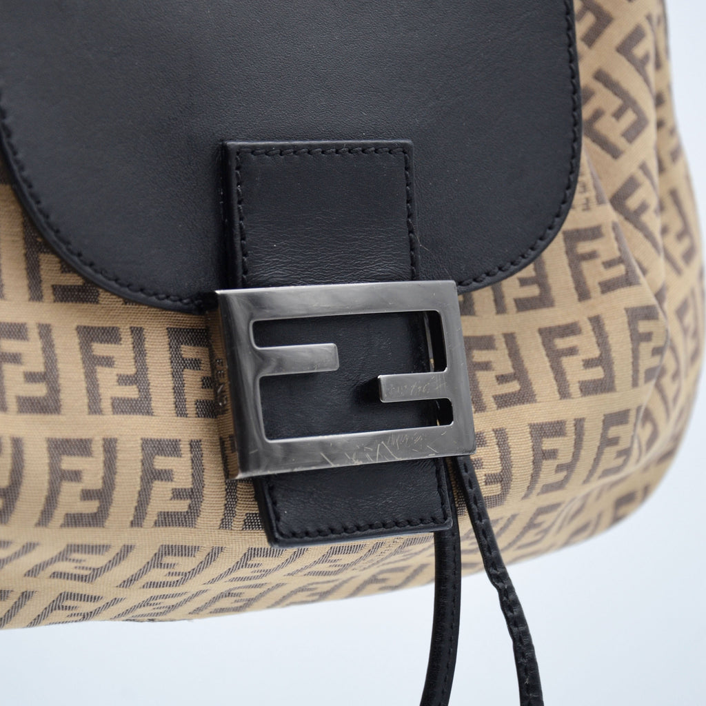 Fendi Vintage Zucchino Canvas Baguette Bag