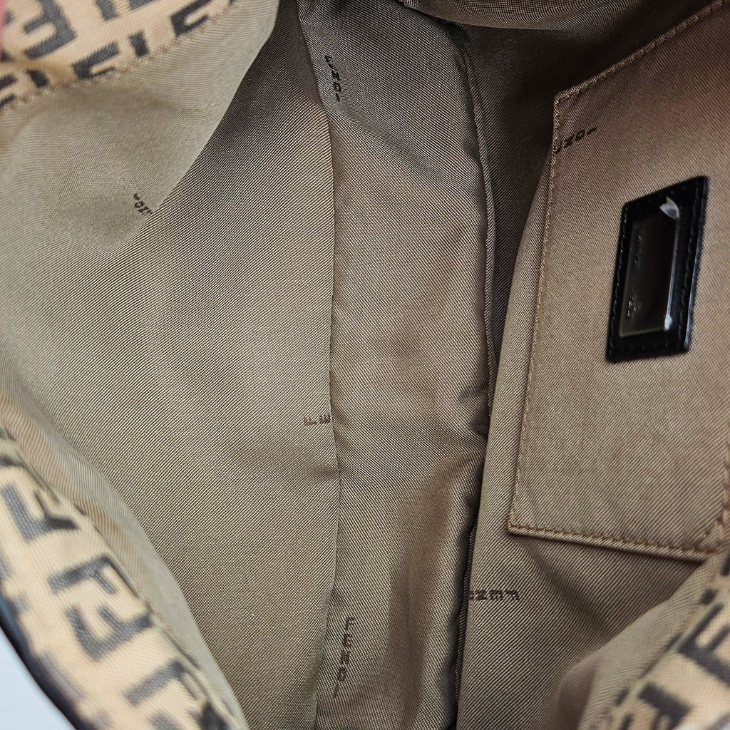 Fendi Vintage Zucchino Canvas Baguette Bag