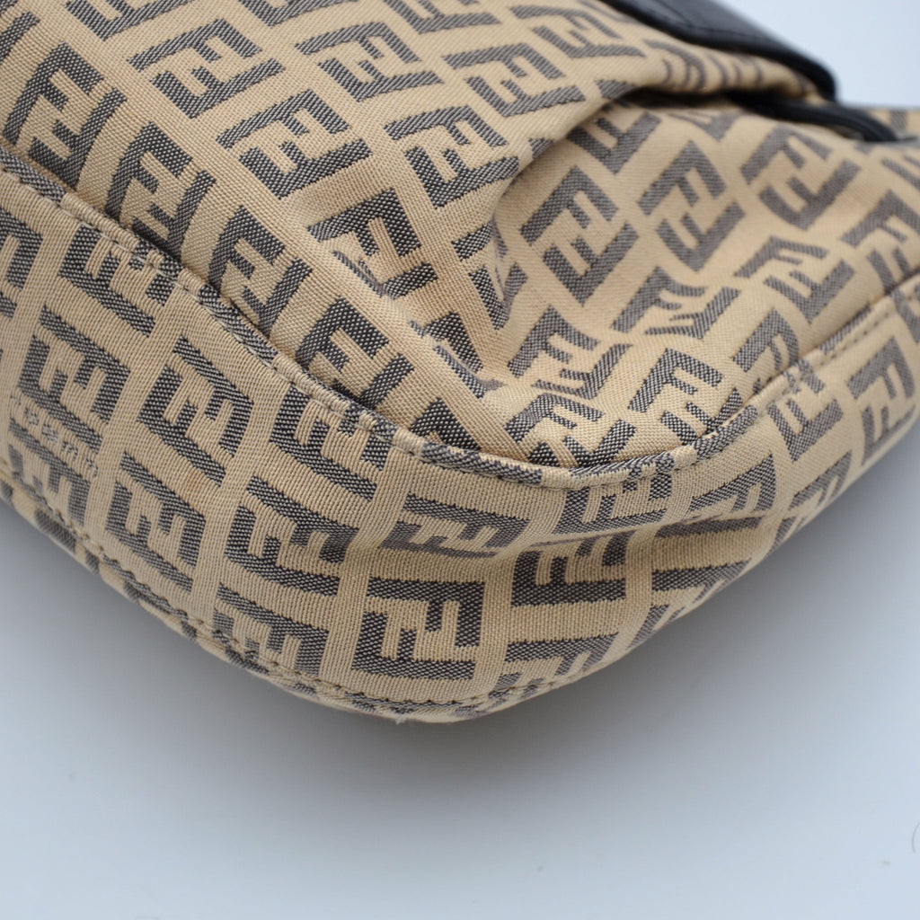 Fendi Vintage Zucchino Canvas Baguette Bag