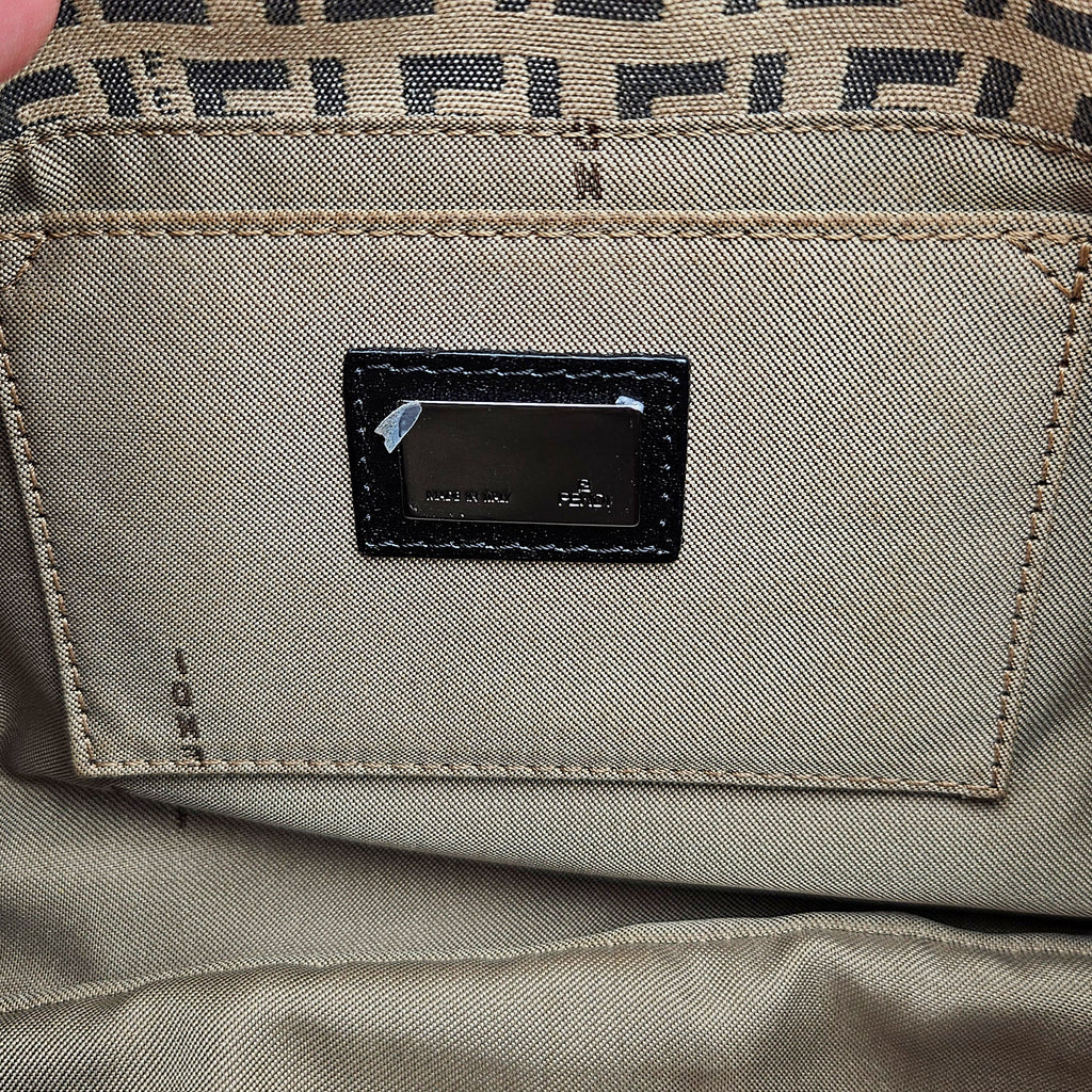 Fendi Vintage Zucchino Canvas Baguette Bag
