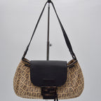 Fendi Vintage Zucchino Canvas Baguette Bag