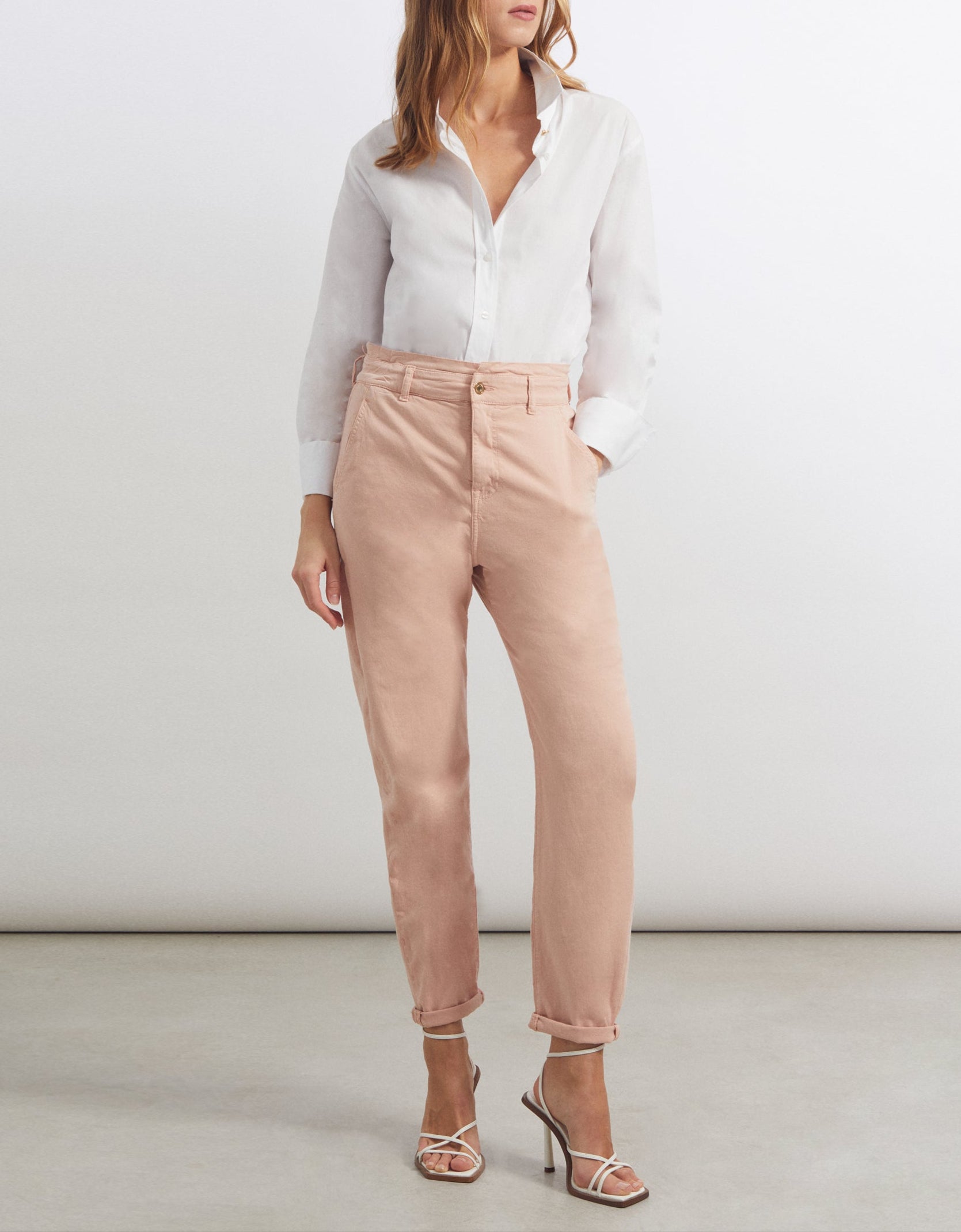 Pantalon Baggy Bahia Color - Silver Pink - Femme
