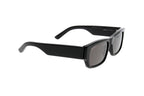 Luxury Eyewear – Sonnenbrillen - Balenciaga, schwarze Sonnenbrille, Dreiviertelansicht auf weißem Hintergrund