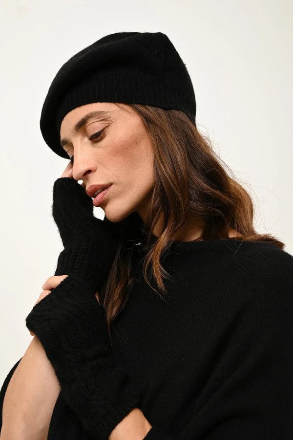 6-Ply Fingerless Gloves - Bale - Black
