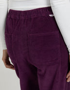 Pantalon Straight Baltimore Velvet - Berry - Femme