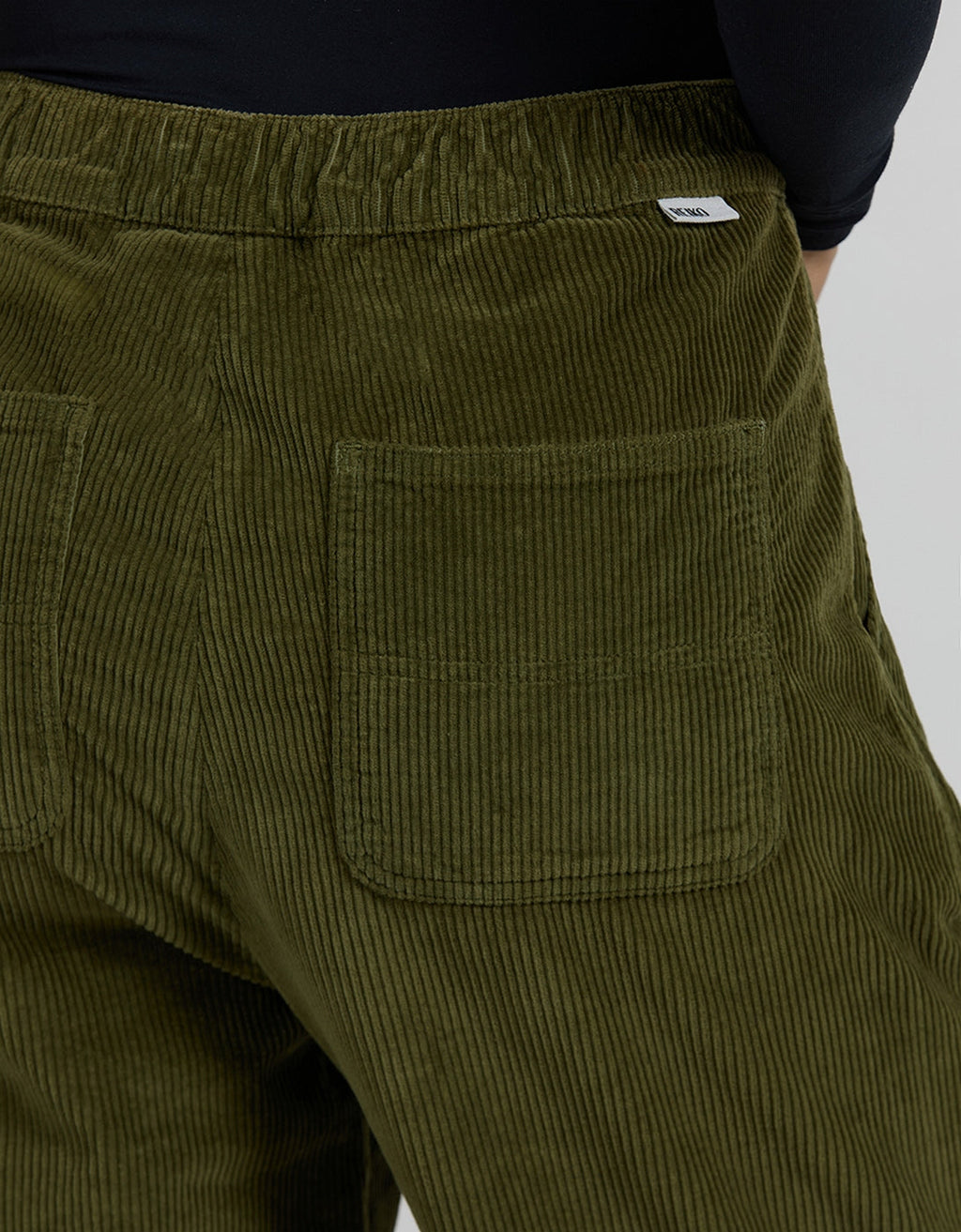 Pantalon Straight Baltimore Velvet - Kaki - Femme