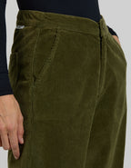 Pantalon Straight Baltimore Velvet - Kaki - Femme