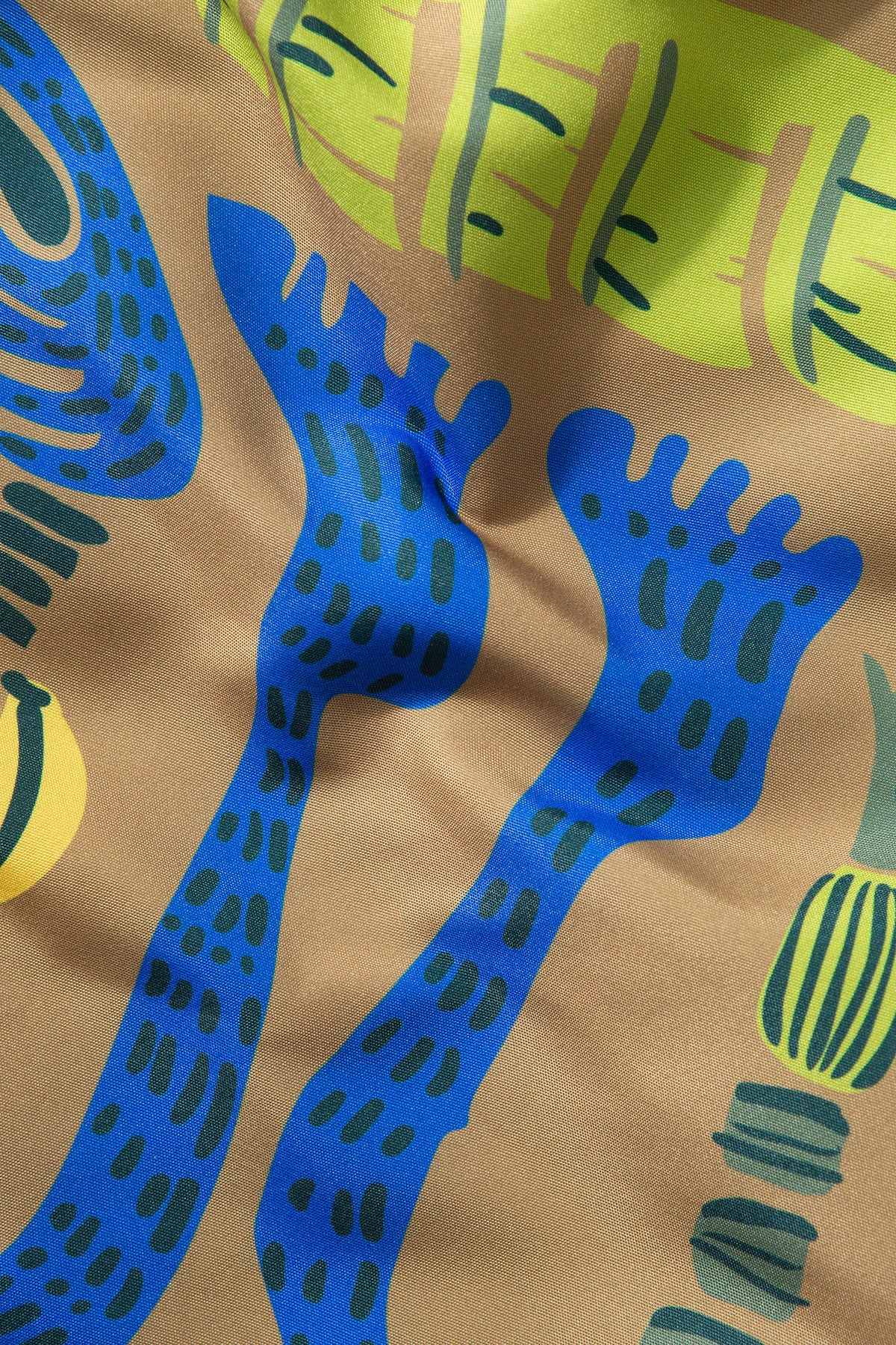 Banana Plain Swimsuit Brown
