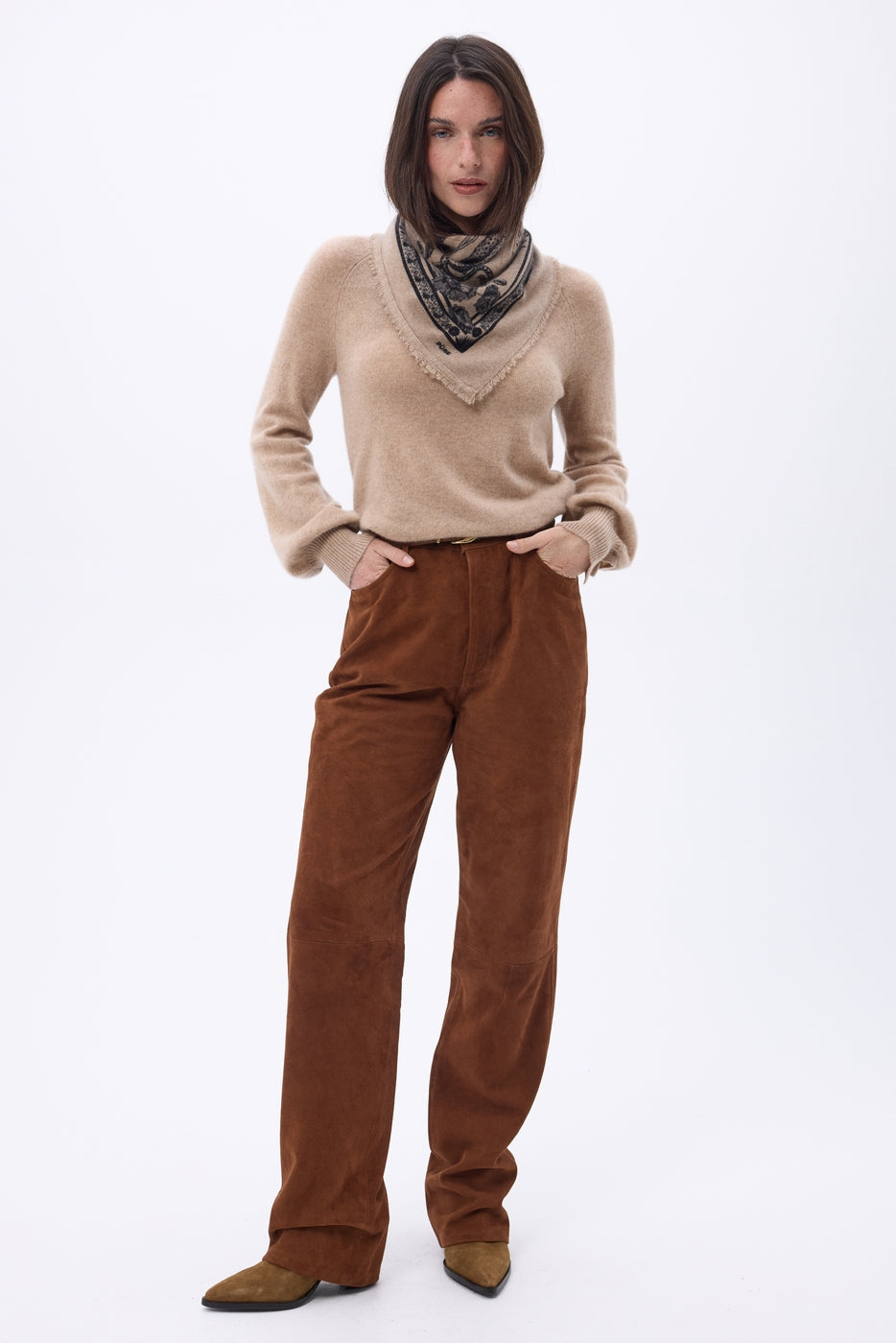 Bandana Tiger - Beige Creme Noir - Enfant