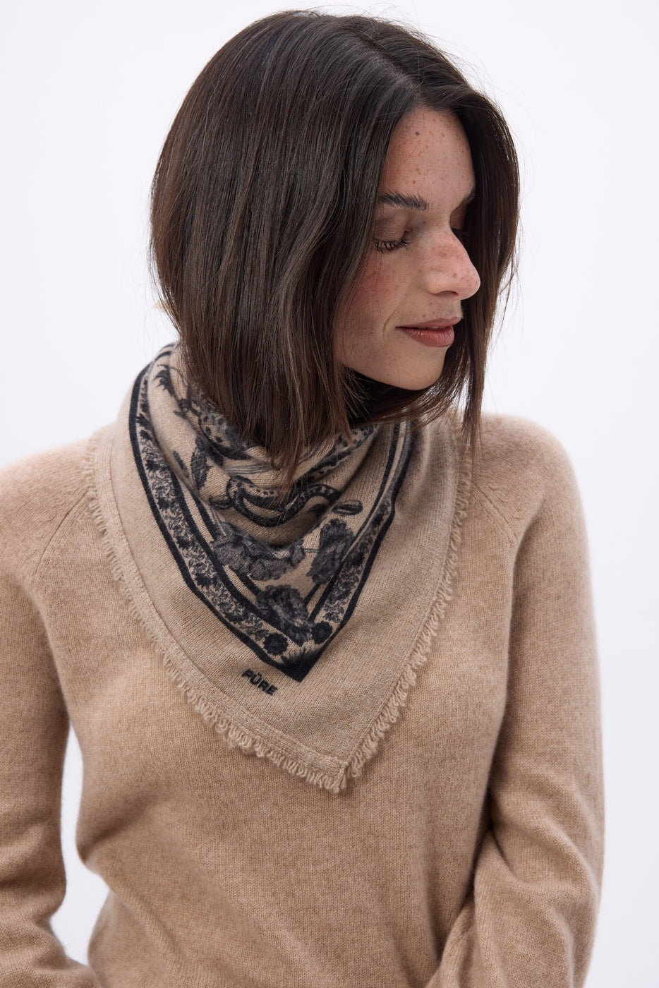 Bandana Tiger - Beige Creme Noir - Enfant