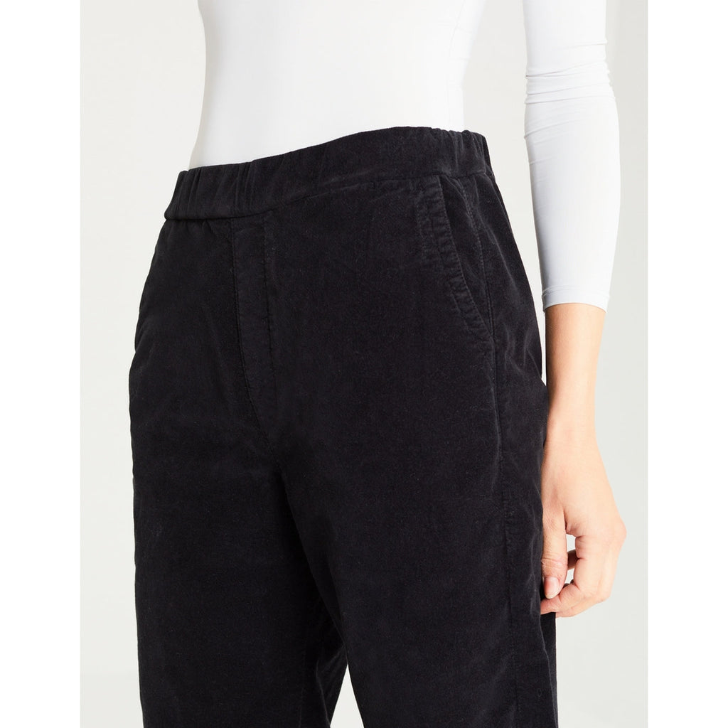 Pantalon Baggy Bari Velvet - Black - Femme