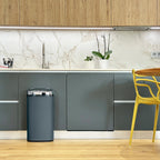 Largo Automatic Stainless Steel Trash Can - 42L - Gray