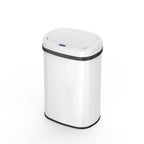Papelera Majestic Automática de Acero Inoxidable - 58L - Blanco