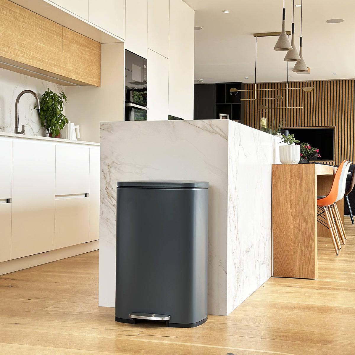 Admiral 50L Pedal Bin - Grey