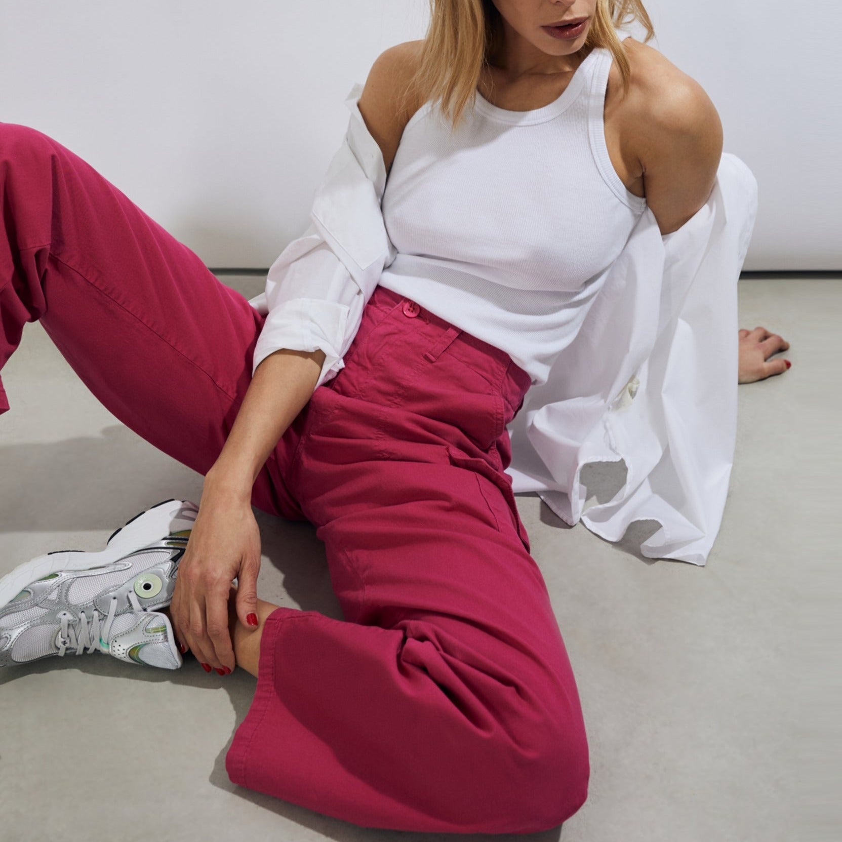 Pantalon Cargo Battle - Neon Pink - Femme