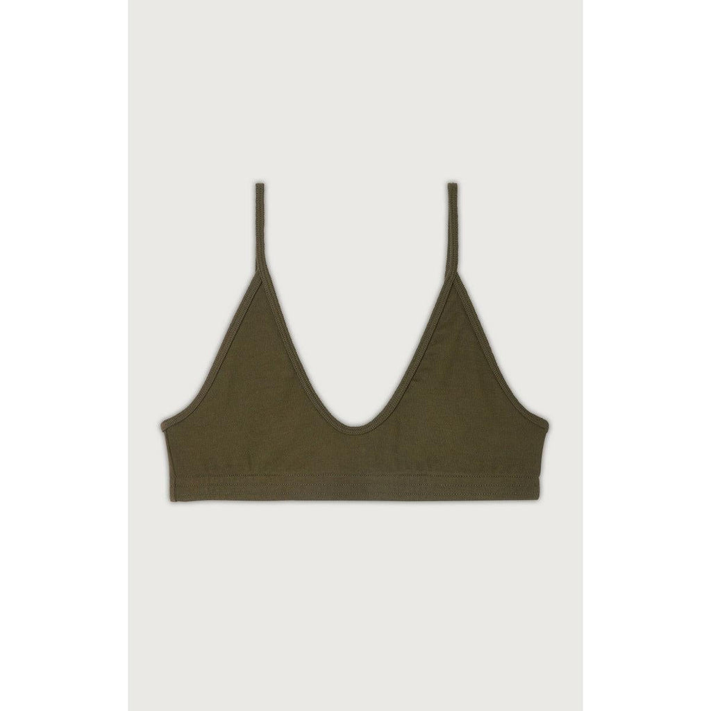 Thin-Strap Bralette - Khaki - Women