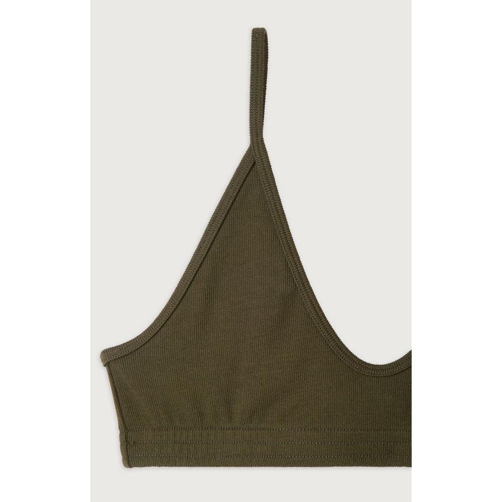 Thin-Strap Bralette - Khaki - Women