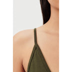Thin-Strap Bralette - Khaki - Women