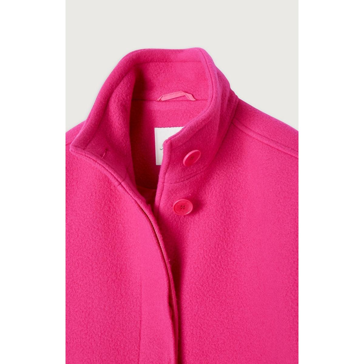 Manteau Court Boule - Fuchsia - Femme