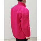Manteau Court Boule - Fuchsia - Femme
