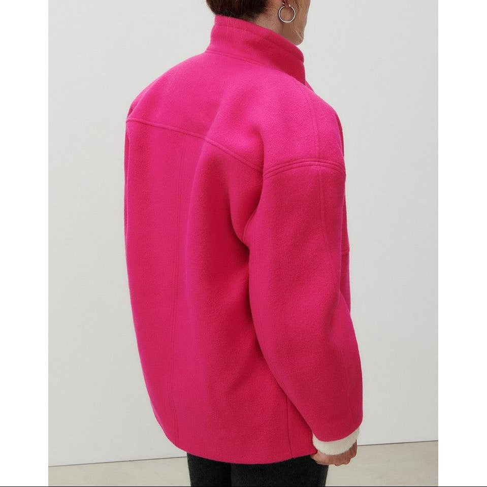 Manteau Court Boule - Fuchsia - Femme