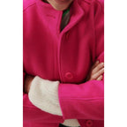 Manteau Court Boule - Fuchsia - Femme